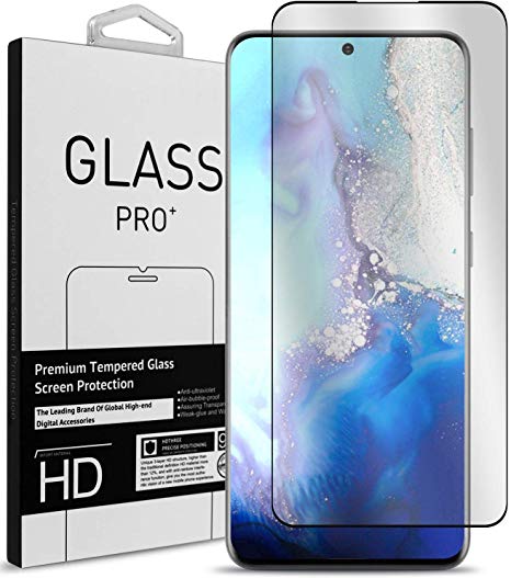 CoverON Samsung Galaxy S20 Tempered Glass Screen Protector Full Coverage 9H InvisiGuard - HD Clear