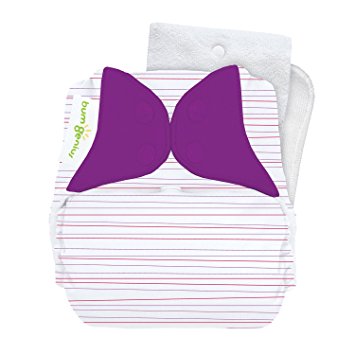 bumGenius One-Size Reusable Pocket-Style Snap-Closure Cloth Diaper 4.0 (Girl Stripe)