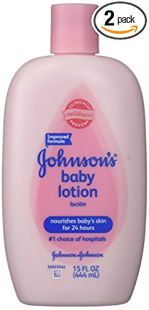 Johnson's Baby Lotion, 15-Ounce Bottle (Pack of 2)