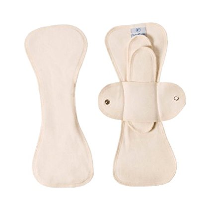GladRags Night Pad Made with Organically Grown Cotton, Natural