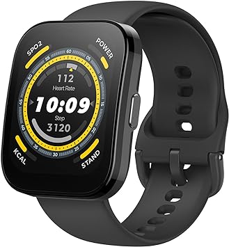 Amazfit Bip 5 Smart Watch with Ultra Large Screen, Bluetooth Calling, Alexa, GPS, 10-Day Long Battery Life, Health Fitness Tracker, Blood Oxygen- Black (Renewed)