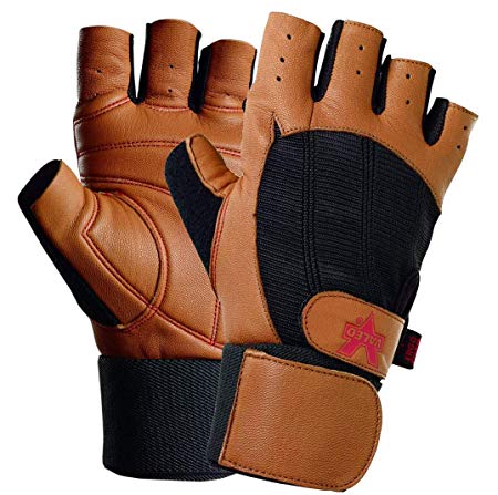 Valeo Wrist Wrap Padded Ocelot Lifting Gloves, Gym Gloves, Workout Gloves, Exercise Gloves for Powerlifting, Cross Training, Rowing for Men & Women