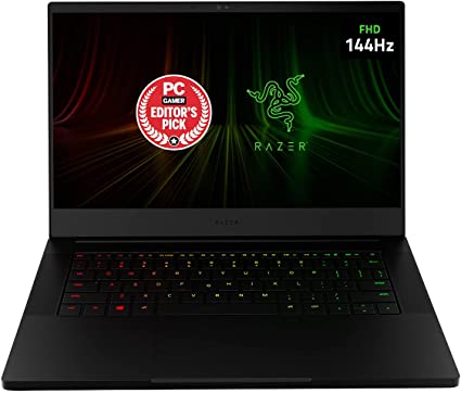 Razer Blade 14 Gaming Laptop: AMD Ryzen 9 5900HX 8 Core, NVIDIA GeForce RTX 3060, 14" FHD 144Hz, 16GB RAM, 1TB SSD - CNC Aluminum - Chroma RGB - THX Spatial Audio - Vapor Chamber Cooling