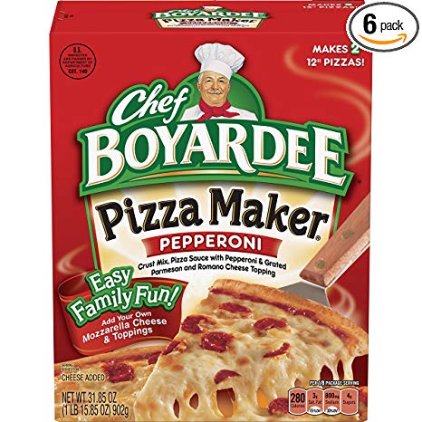 Chef Boyardee Pepperoni Pizza Maker, 31.85 oz, 6 Pack