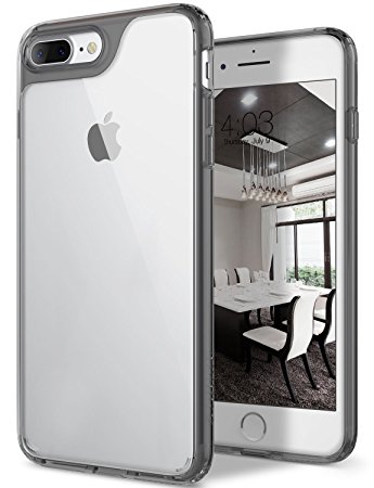 iPhone 7 Plus Case, Caseology [Waterfall Series] Slim Transparent Clear Cushion Grip [Gray] [Air Space Tech] for Apple iPhone 7 Plus (2016)