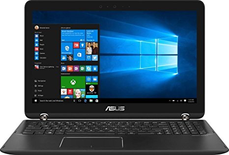 Asus 2-in-1 15.6" Touch-Screen FHD Laptop, Intel Core i7-7500U, 12GB DDR4 RAM, NVIDIA GeForce 940MX 2GB, 2TB HDD, Bluetooth, HDMI, Backlit keyboard, HD Webcam, Win10- Sandblasted black aluminum