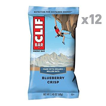 CLIF BAR - Energy Bar - Blueberry Crisp - (2.4 Ounce Protein Bar, 12 Count)