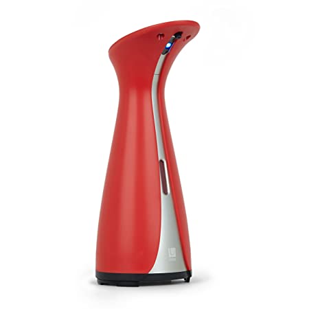 Umbra Otto, Automatic Hand Soap Dispenser for Kitchen or Bathroom, Red