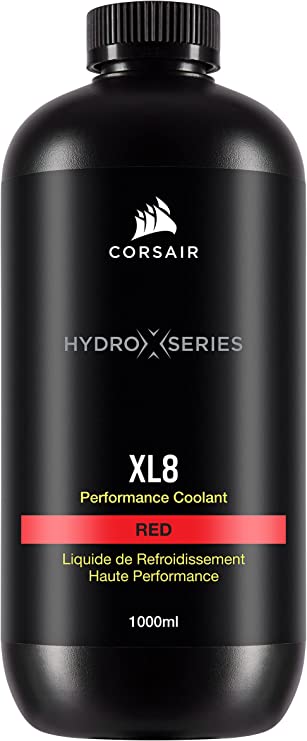 CORSAIR Hydro X Series, XL8, Performance Coolant, 1L, Translucent Red