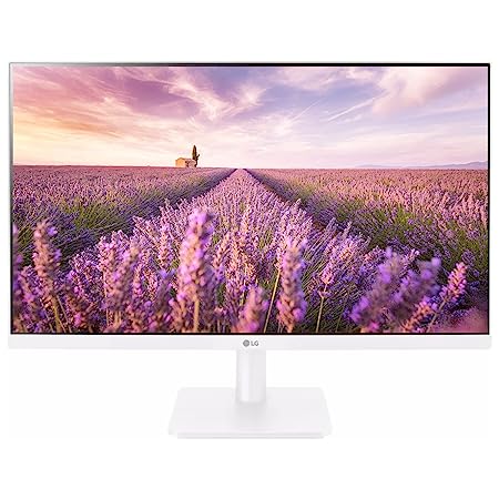 LG Full HD IPS Monitor 60 Cm (24 Inches), 1920 X 1080 Pixels, FHD Monitor with VGA, HDMI, Audio Out Ports connectivity, AMD Freesync, 75 Hz, 24MP400 (White)