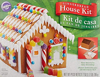 Wilton 2104-1914 Pre-Baked Gingerbread House Kit, Petite