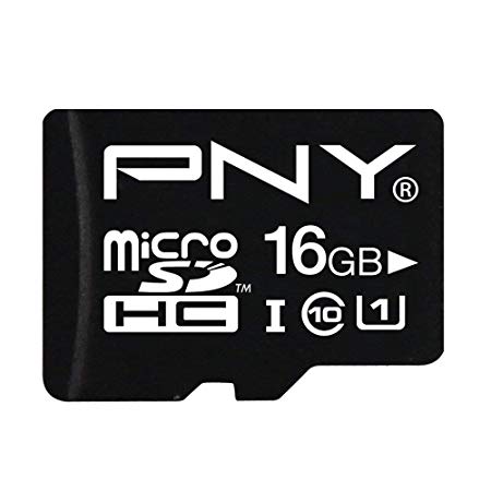 PNY 16 GB microSDHC Flash Memory Card P-SDU16G10-EFS2