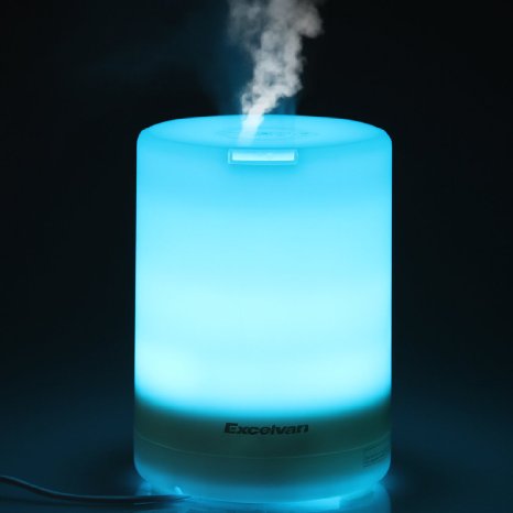 Excelvan 300ml Aroma Diffuser 7 Color Changing Lamps Ultrasonic Humidifier