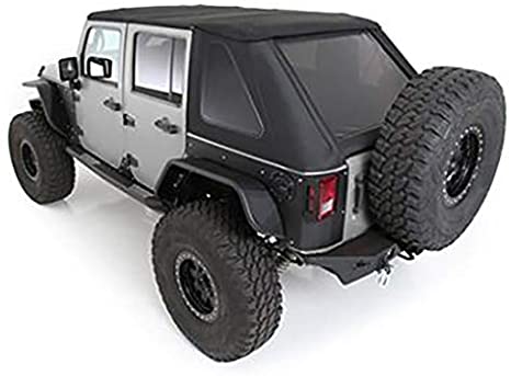 Smittybilt 9073235K Bowless Combo Top Kit W/Tinted Windows - Black Diamond Jeep, 07-17 Wrangler (Jk) 2 Door, 1 Pack