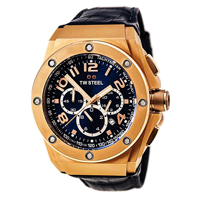 TW Steel Men's CE4003 CEO Tech Blue Dial Chronograph Watch