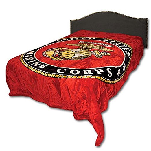 Marine Corps Queen Size Blanket