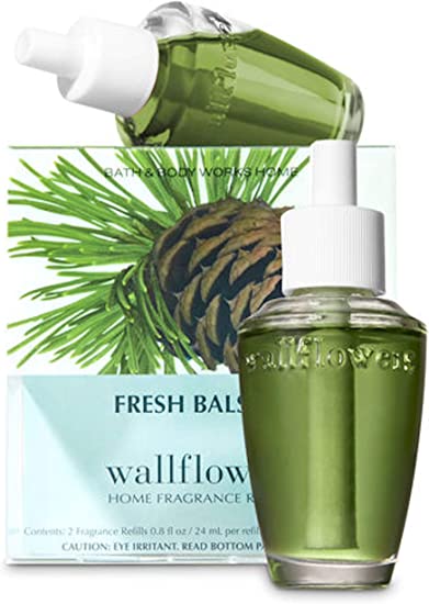 Bath & Body Works Slatkin & Co. Wallfowers Home Fragrance Refills - 2 Refill Bulbs - Fresh Balsam