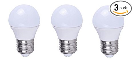 Grimaldi Lighting LED Bulb, 3 Pack, 3 Watts, 260 Lumens, A15 Style Bulb, Warm White, Dimmable, 25W Equivalent