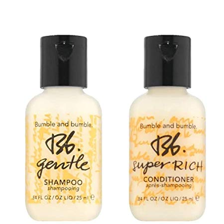 Bumble and Bumble Gentle Shampoo and Super Rich Conditioner – Lot of 10 (5 Each)-Each 0.84 FL Oz – Total 8.4 FL Oz