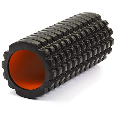 PharMeDoc Foam Roller for Back & Exercise - 33 cm High Density Foam Roller - Deep Tissue Massage Roller for Sore Muscles & Back Pain - Muscle Roller 33 x 16.5 x 16.5 cm