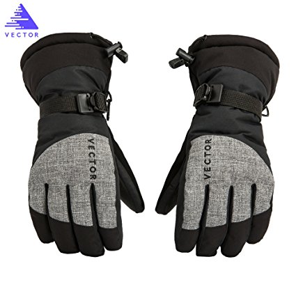 VECTOR Windproof Water Resistan Warm Winter Snowboarding Gloves Snow Ski Gloves Men XL