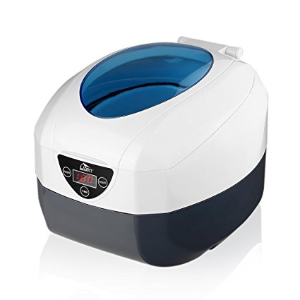 Ultrasonic Cleaner,Uten 750ml Super Large Capacity Jewelry Cleaner with Cleaning Basket, Household Ultrasonic Cleaner Machine for Cleaning Earring,Necklaces,Glasses,Waterproof Watches,Dentures,Coins