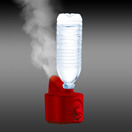 Bell   Howell Sonic Breathe Ultrasonic Personal Humidifier, Lightweight and Portable, Variable Mist Settings (red)