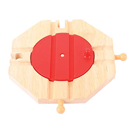 Bigjigs Rail 4 Way Turntable - Other Major Wooden Rail Brands are Compatible