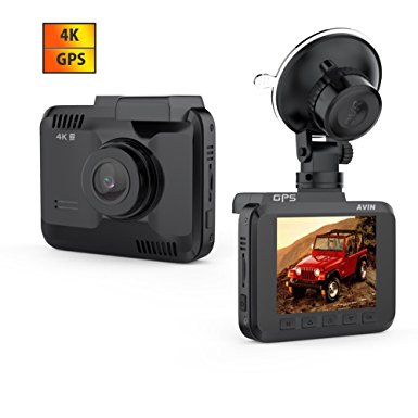 HiCool Dash Cam Car DVR Dashboard Camera Recorder with 4K FHD, Built-In WiFi & GPS, APP Support, G-Sensor, 2.4" LCD, 150 Degree Wide-Angle Lens, Loop Recording