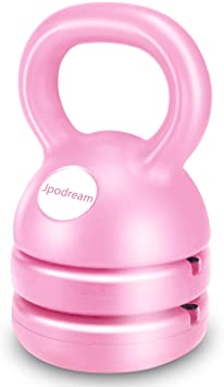 Jpodream Kettlebell, Adjustable Kettlebell Weights 5lbs, 8lbs, 9lbs, 12lbs, Great for Home or Gym Full-Body Workout and Strength Training