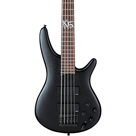 Ibanez K5 Fieldy Signature 5-String Electric Bass Guitar Flat Black