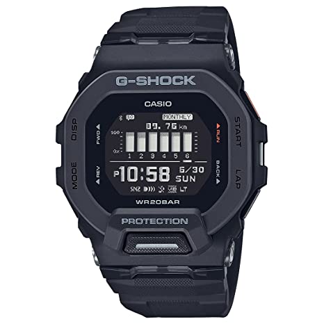 Casio Digital Black Dial Men's Watch-GBD-200-1DR