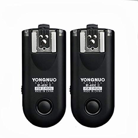 Photoys Yongnuo RF-603 II C1 2.4GHz Wireless Flash Trigger/Wireless Shutter Release Transceiver Kit for Canon 70D 60D T5i T4i T3i T2i T1i