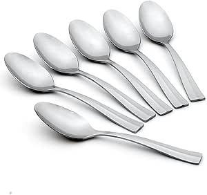 Oneida Arc Everyday Flatware Dinner Spoons, 1.05 LB, Metallic