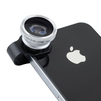 VicTsing Clip-on Fisheye Lens Photo Kit For iPhone 4 4G 4S Galaxy S2 S3 SIII Note 2 II i9300