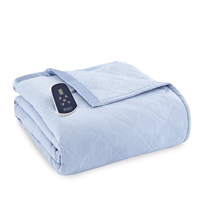 Shavel Home Products Thermee Electric Blanket, Full, English Blue