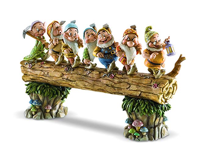 Disney Traditions by Jim Shore Snow White and the Seven Dwarfs Heigh-ho Stone Resin Figurine, 8.25"