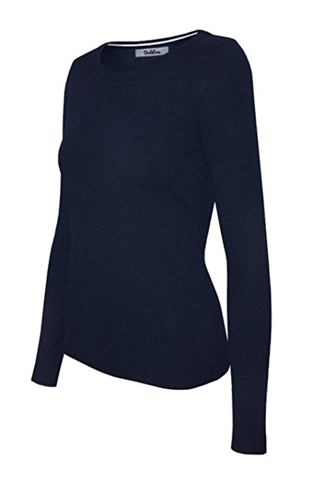 2LUV Women's Long Sleeve Crew Neck Pullover Sweater