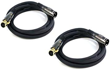 2 PCS Premier Series XLR Male to XLR Female 16AWG Cable Gold Plated 3 Feet, CNE599526