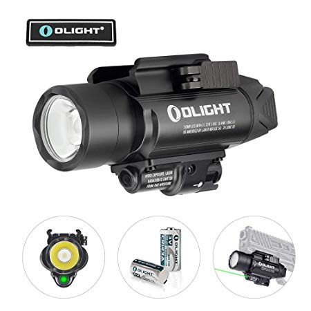 OLIGHT Baldr Pro 1350 Lumens 260 Meters Beam Distance Tactical Weaponlight with 2 x CR123A Batteries (Black)