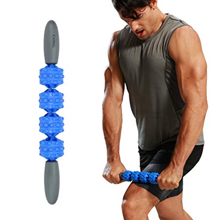 CAMEL Muscle Roller, Fascia & Cellulite Blaster Remover Self Massage Roller Stick with Trigger Point Balls for Muscle Soreness