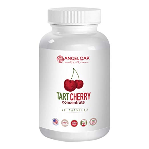 Tart Cherry Extract – Made from Organic Cherries –– Uric Acid Cleanse. Support for Healthy Joints, Muscle Recovery, Natural Sleep Aid – Potent Antioxidant - 60 Vegan Capsules