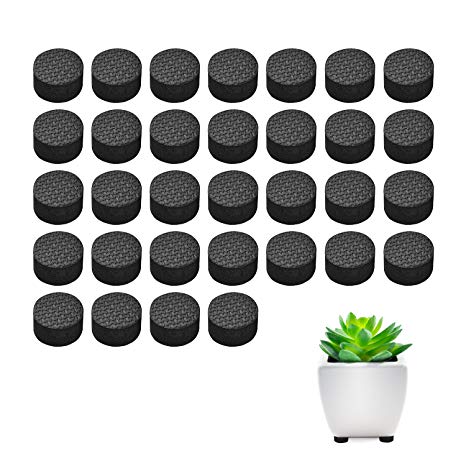 Pot Feet, Basenor Invisible Flower Pot Risers Anti-Skin Furniture Pads with Strong Adhesive for Plant Pots, 32 Pack
