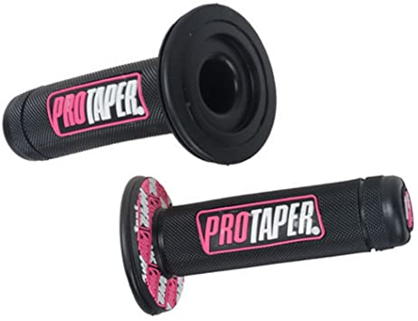 SclMotor Universal 22mm 7/8" Pro Taper Dirt Pit Bike Grips For YAMAHA SUZUKI BMW HONDA (pink)