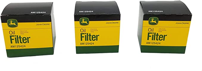John Deere Original Equipment Package of Three Oil Filters - AM125424 (3)