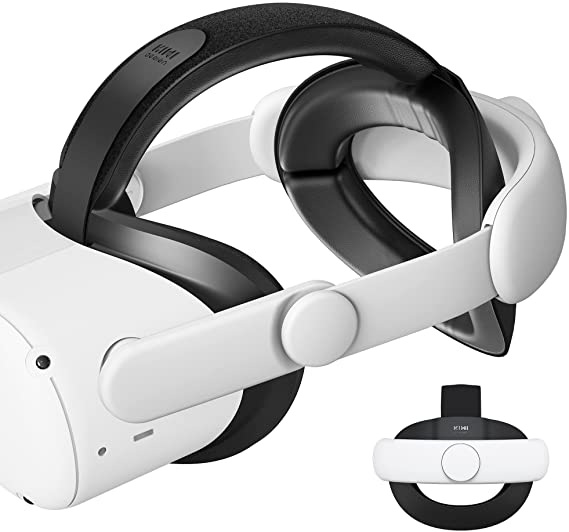 KIWI design Upgraded Elite Strap for Oculus Quest 2 Head Strap for Enhanced Support and Comfort in VR