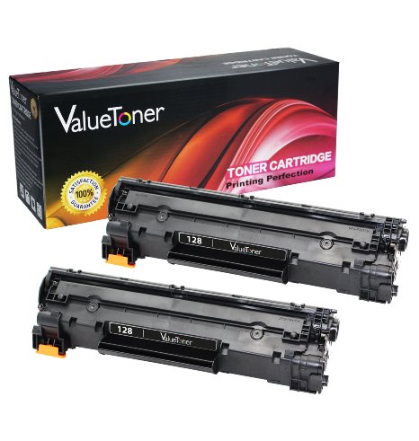 ValueToner Compatible Toner Cartridge Replacement for Canon 128 3500B001AA 2 Black Toners Compatible With Imageclass D530 D550 MF4412 MF4420n MF4450 MF4550 MF4550d MF4570dn MF4570dw MF4580dn MF4770n MF4880dw MF4890dw FaxPhone L100 L190 Printer