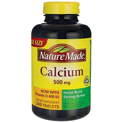 Nature Made Calcium with Vitamin D -- 500 mg - 300 Tablets