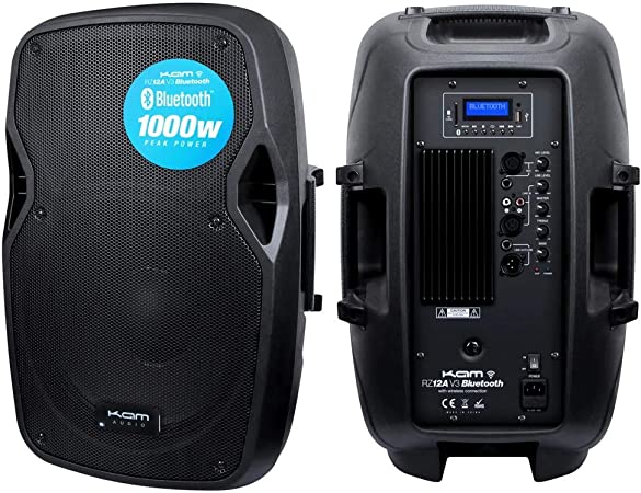 KAM RZ12ABT V3 Bluetooth 1000W Peak Active DJ Speaker