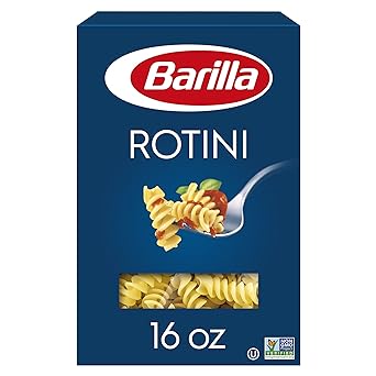 Barilla Rotini Pasta, 16 oz. Box - Non-GMO Pasta Made with Durum Wheat Semolina - Kosher Certified Pasta